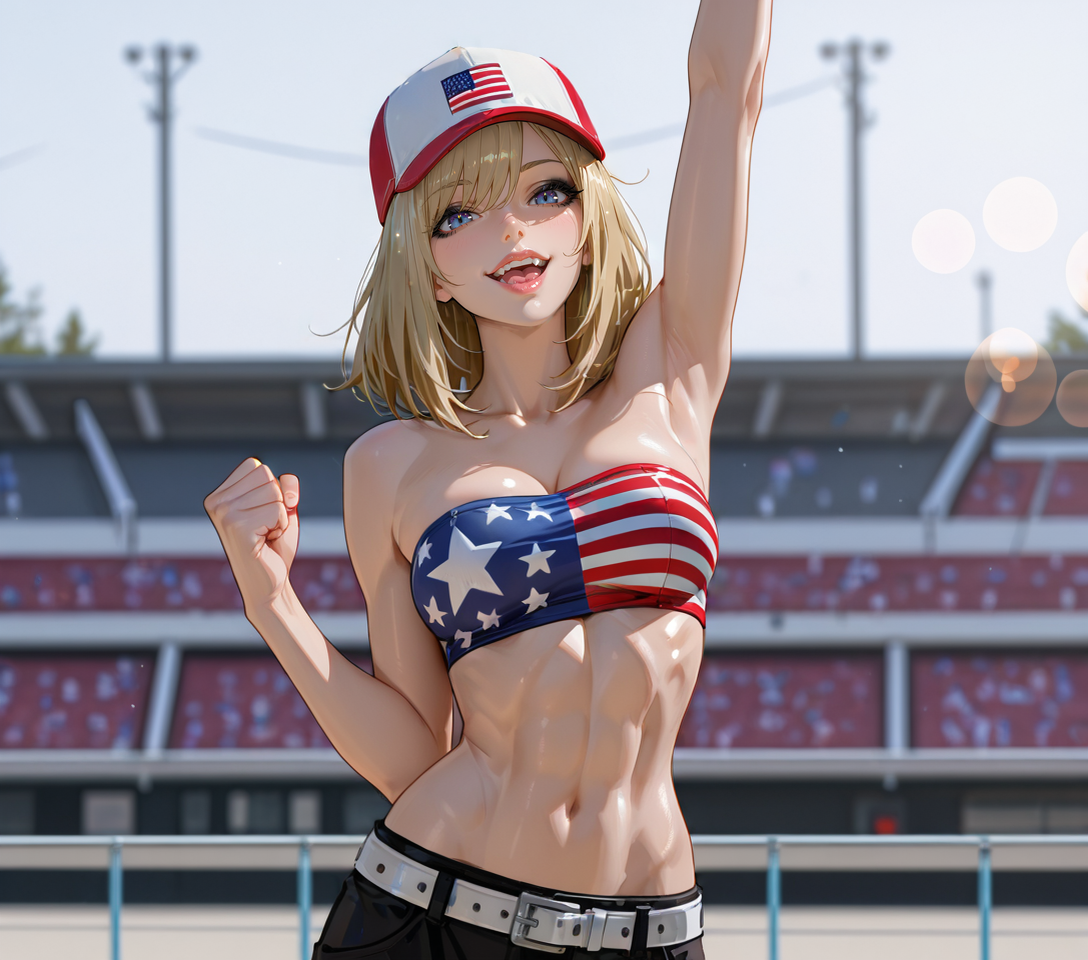 Cammie at the stadium