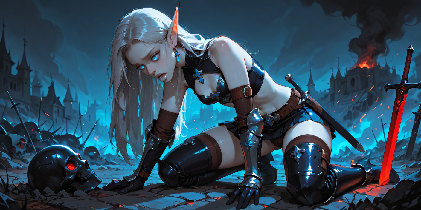 Ithryn the Broken Death Knight in dark armor