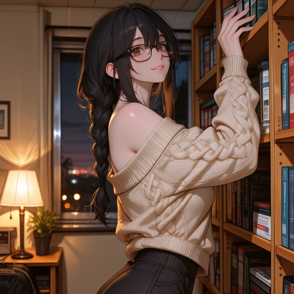 Lara — sketchbook study: the good lighting